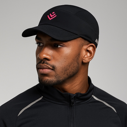 black-marathon-cap