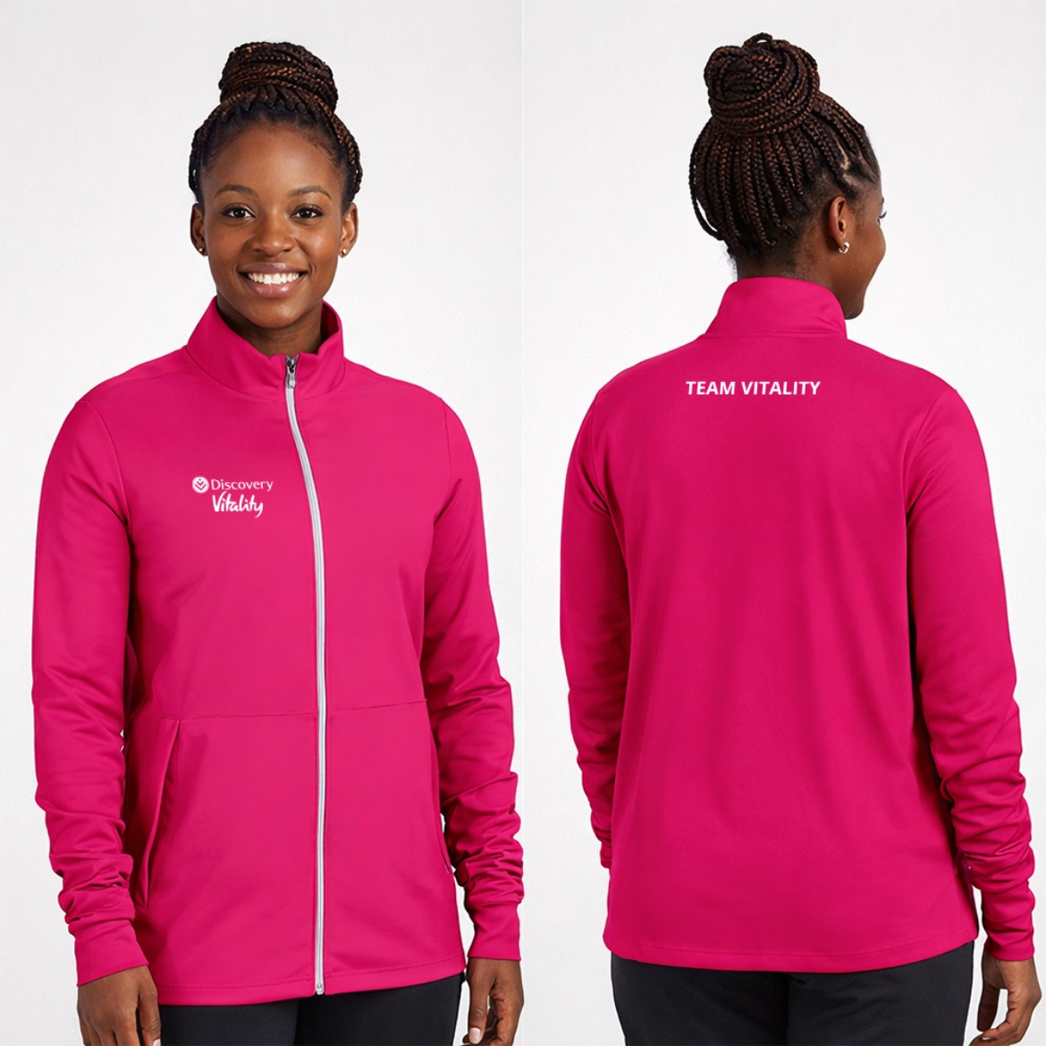 Picture of Ladies Pink Track Top